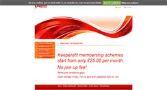 Desktop Screenshot of keepersfit.co.uk